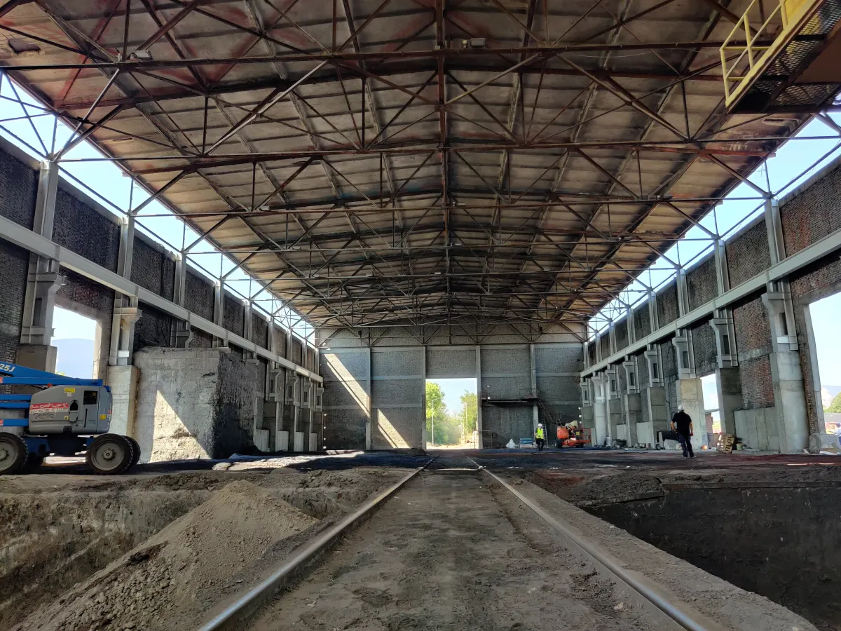 The reconstruction of the Warehouse for Lead Raw Materials of KCM is nearing its end