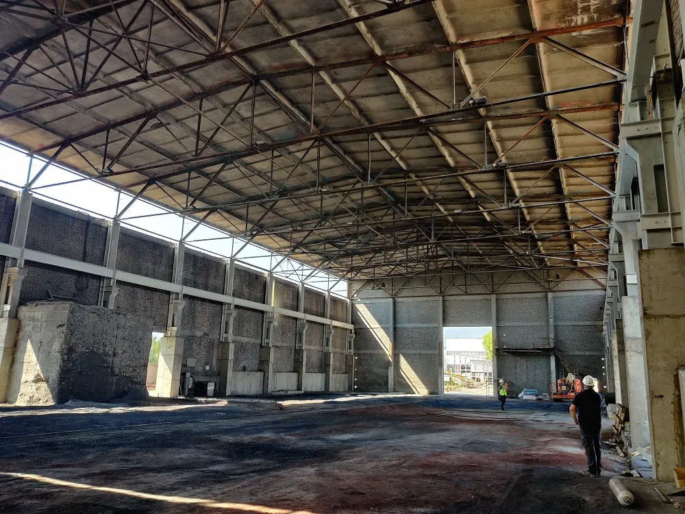 The reconstruction of the Warehouse for Lead Raw Materials of KCM is nearing its end