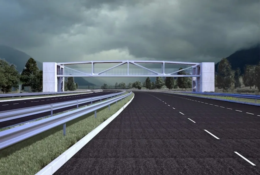 Pedestrian Bridge, Sofia Ring Road